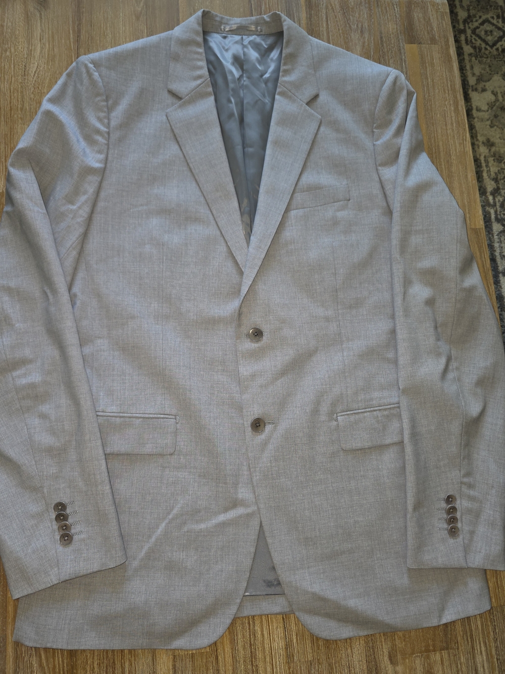 Theory Light Gray Men's Two-Button Blazer